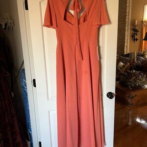 This is a Women's Azazie Coral dress.